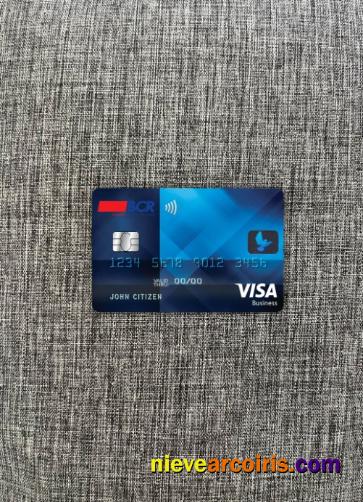 Costa Rica The Bank of Costa Rica (BCR) visa business card photolook